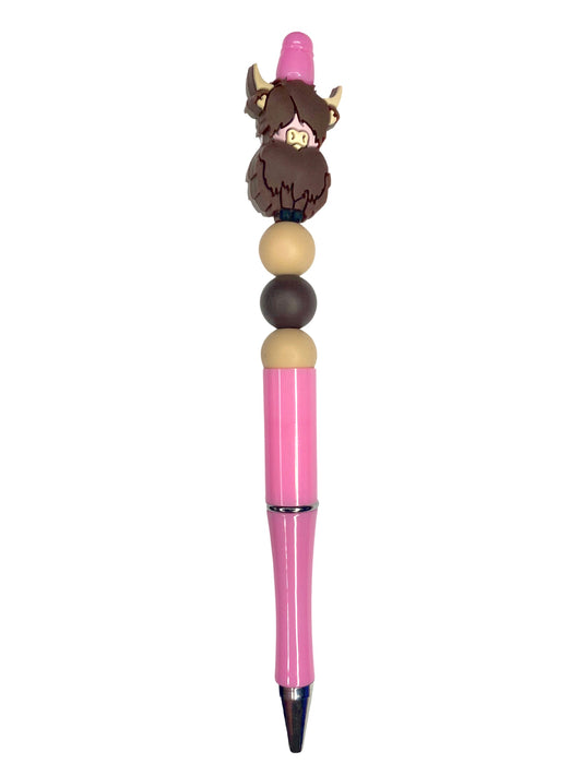 Bright Pink Highland Cow Pen